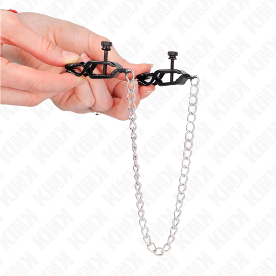 KINK - FLAT CHAIN NIPPLE CLAMPS SILVER 30 CM KINK NIPPLE GRIP - 4