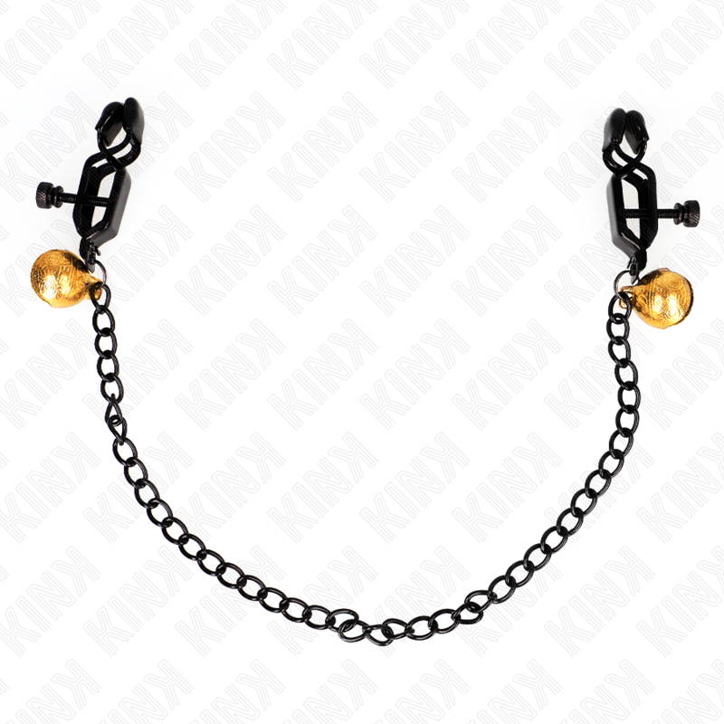 KINK - FLAT CHAIN NIPPLE CLAMPS AND BELL SILVER 30 CM KINK NIPPLE GRIP - 1