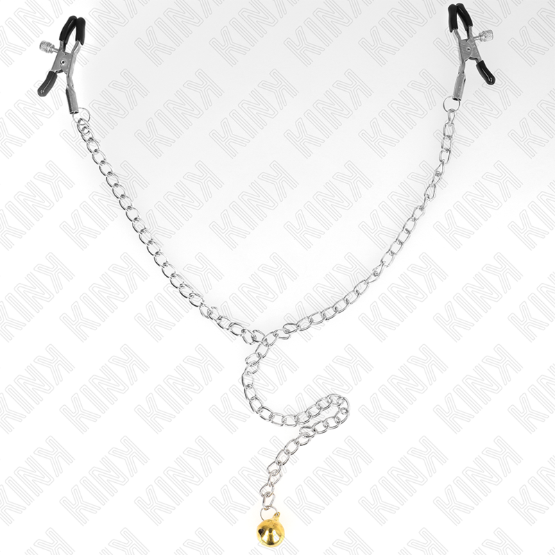 KINK - CHAIN NIPPLE CLAMPS WITH BELL 30 CM KINK NIPPLE GRIP - 4