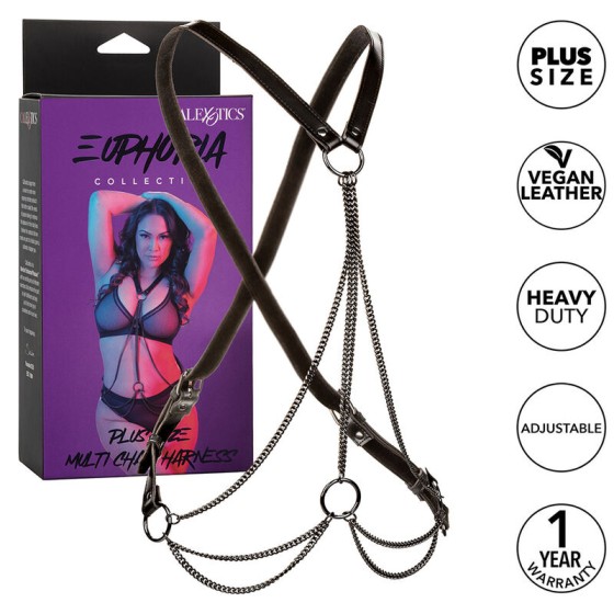 CALEXOTICS - EUPHORIA MULTICHAIN HARNESS PREMIUM PLUS SIZE CALEXOTICS - 1