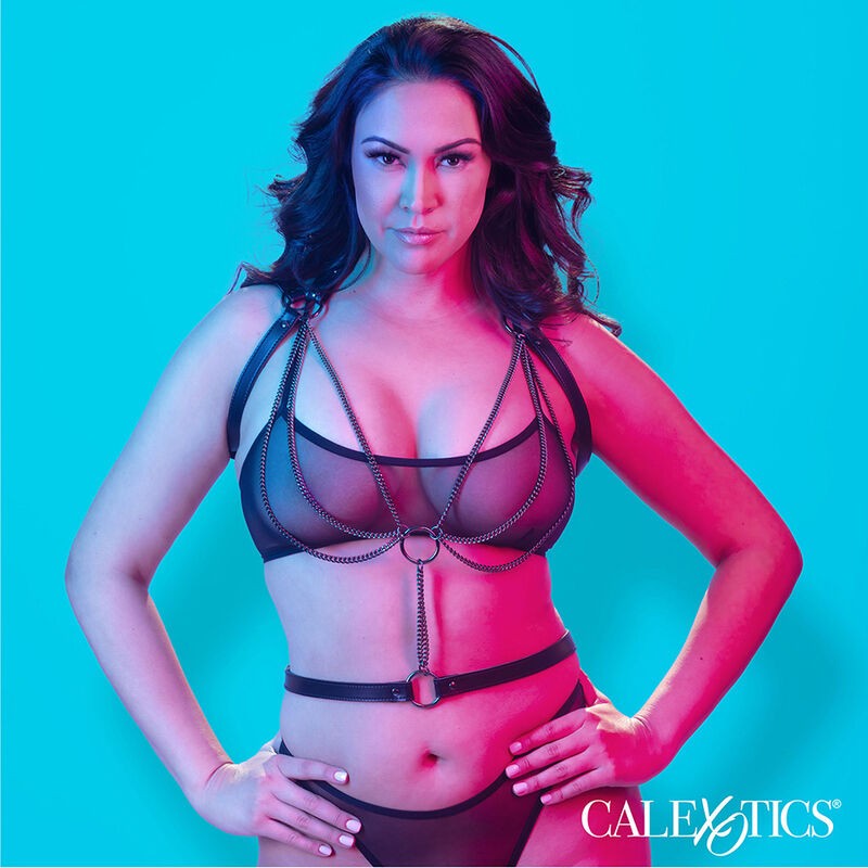 CALEXOTICS - EUPHORIA MULTICHAIN HALTER HARNESS PREMIUM PLUS SIZE CALEXOTICS - 4