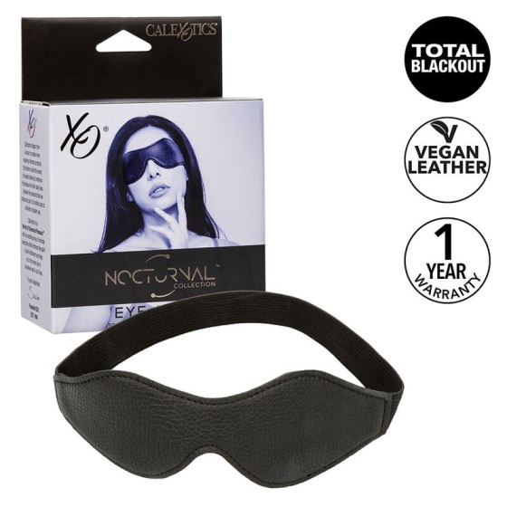 CALEXOTICS - NOCTURNAL EYE MASK PVC LEATHER BLACK CALEXOTICS - 1