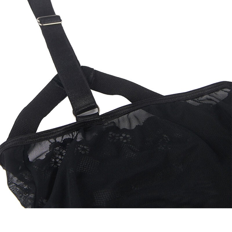 SUBBLIME - TEDDY WITH GARTER STRAP DETAIL CHEST BLACK L/XL SUBBLIME TEDDIES - 9