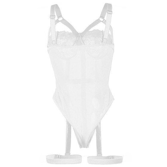 SUBBLIME - TEDDY WITH GARTER STRAP DETAIL CHEST WHITE L/XL SUBBLIME TEDDIES - 8