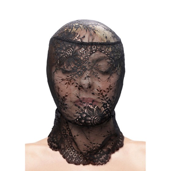 NS NOVELTIES - FETISH & FASHION LACE HOOD BLACK NS NOVELTIES - 1