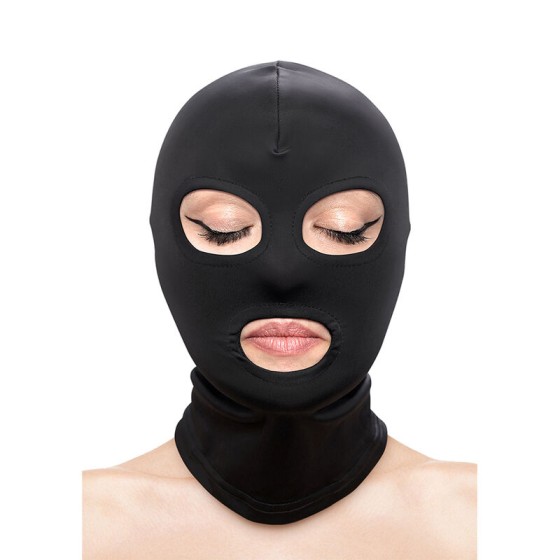 NS NOVELTIES - FETISH & FASHION EYES AND MOUTH HOOD NYLON BLACK NS NOVELTIES - 1