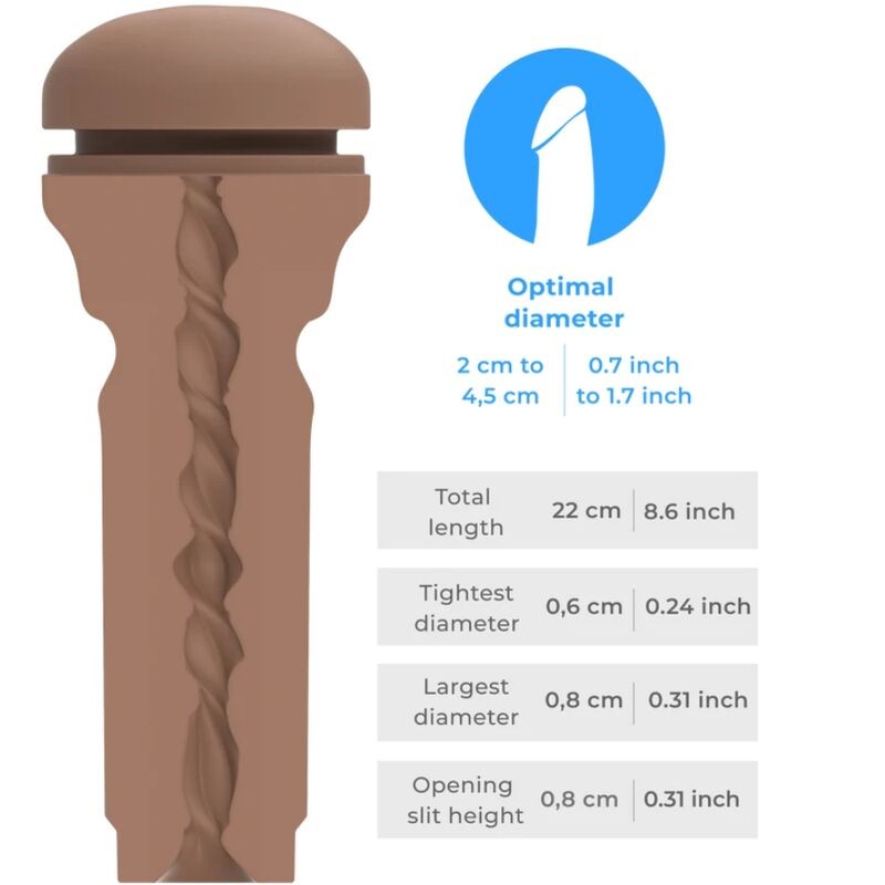 KIIROO - FEEL STROKER EXTRA TIGHT BUTT MID BROWN KIIROO - 5