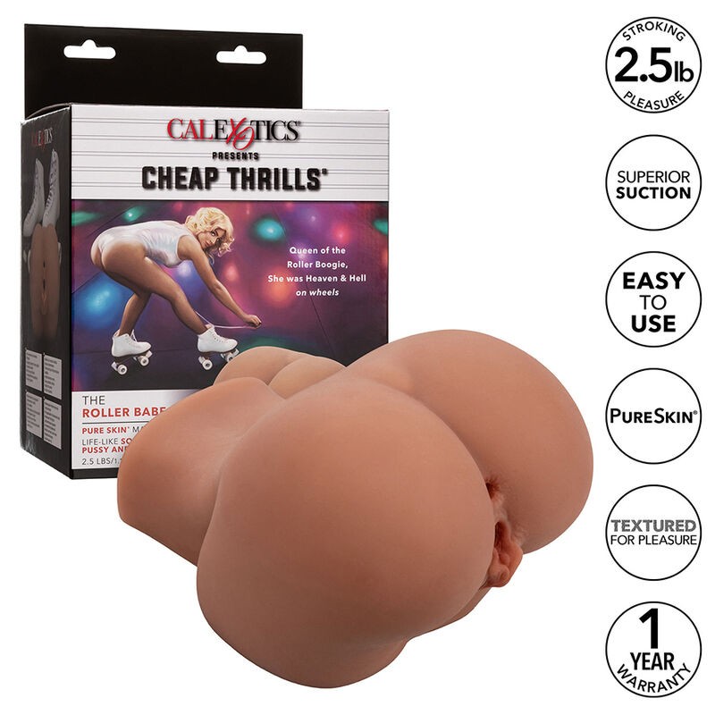 CALEXOTICS - THE ROLLER BABE DOUBLE REALISTIC MASTURBATOR FLESH CALEXOTICS - 1