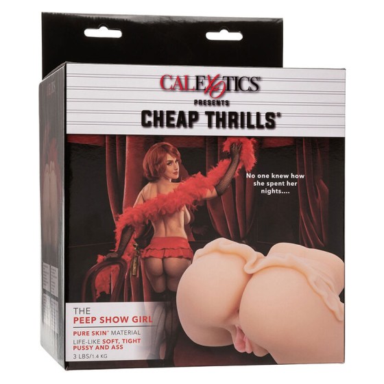 CALEXOTICS - THE PEEP SHOW GIRL DOUBLE REALISTIC MASTURBATOR FLESH CALEXOTICS - 9