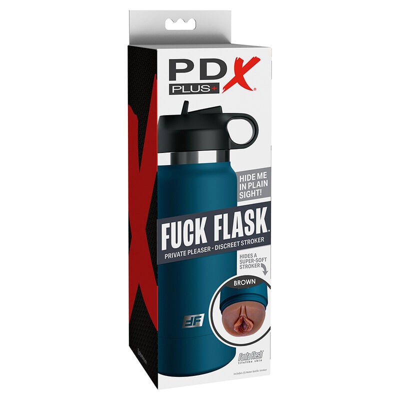 PDX PLUS - FUCK FLASK VAGINE DISCRET STROKER BROWN MODEL 1 PDX PLUS+ - 7