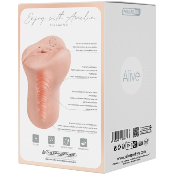 ALIVE - AMELIA MALE MASTURBADOR VAGINAL SUPER REALISTIC FLESH ALIVE - 9