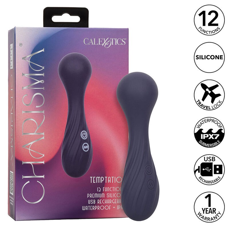 CALEXOTICS - CHARISMA TEMPTATION MASSAGER 12 FUNCTIONS PURPLE CALEXOTICS - 1