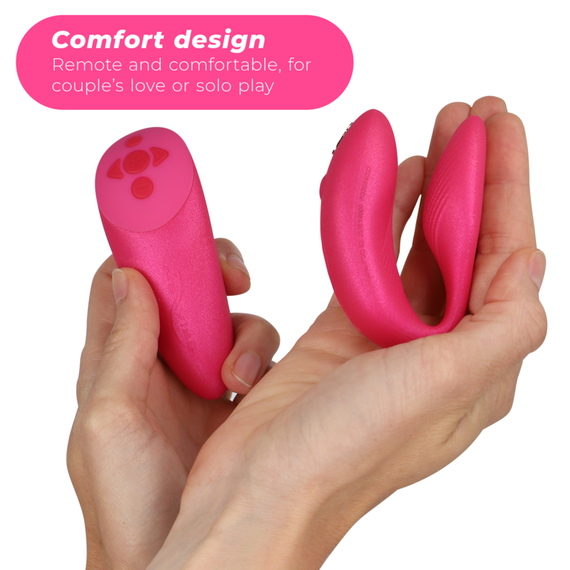 WE-VIBE - CHORUS VIBRATOR FOR COUPLES WITH SQUEEZE CONTROL PINK WE-VIBE - 3