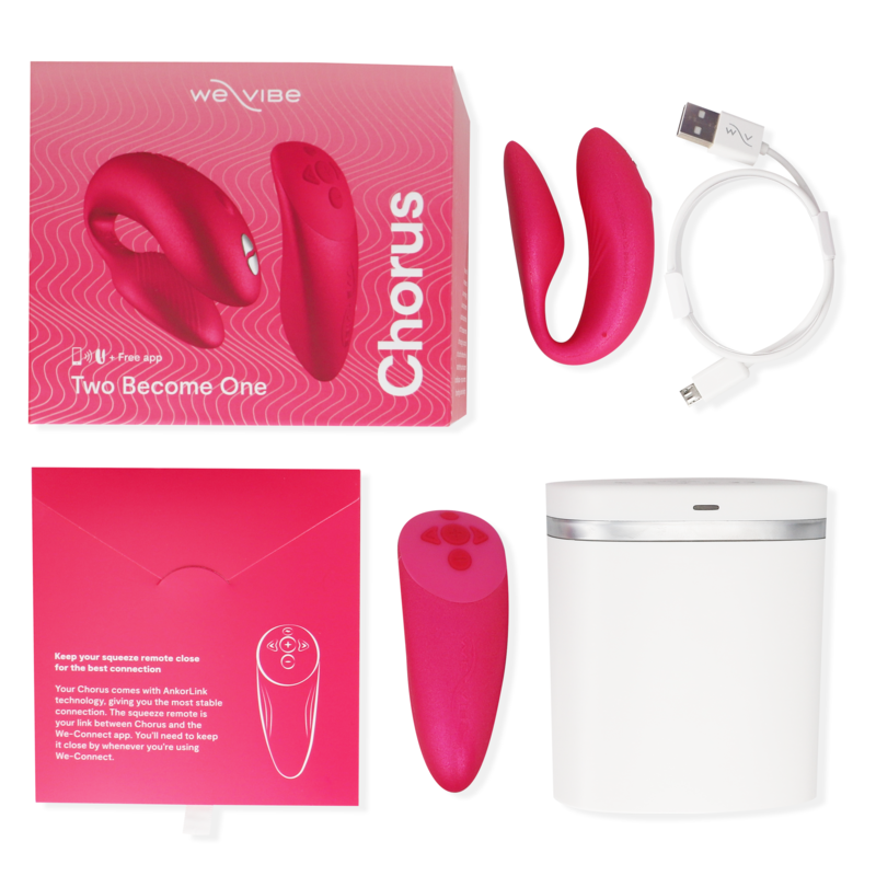 WE-VIBE - CHORUS VIBRATOR FOR COUPLES WITH SQUEEZE CONTROL PINK WE-VIBE - 6