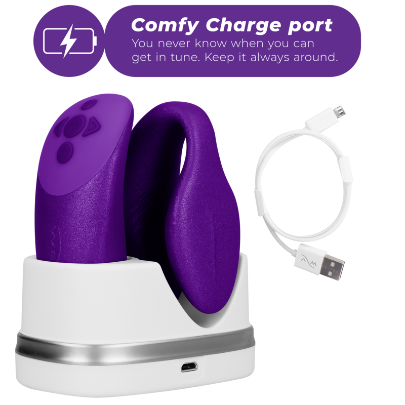 WE-VIBE - CHORUS VIBRATOR FOR COUPLES WITH LILAC SQUEEZE CONTROL WE-VIBE - 5