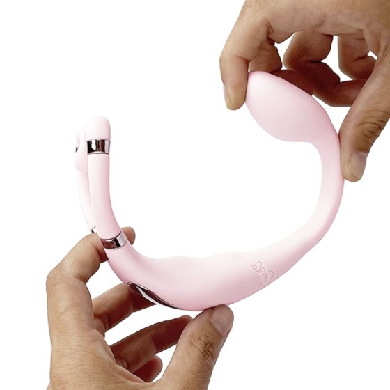 ADRIEN LASTIC - VENUS DOUBLE CLITORIS & G-SPOT STIMULATOR FREE APP PINK ADRIEN LASTIC - 8