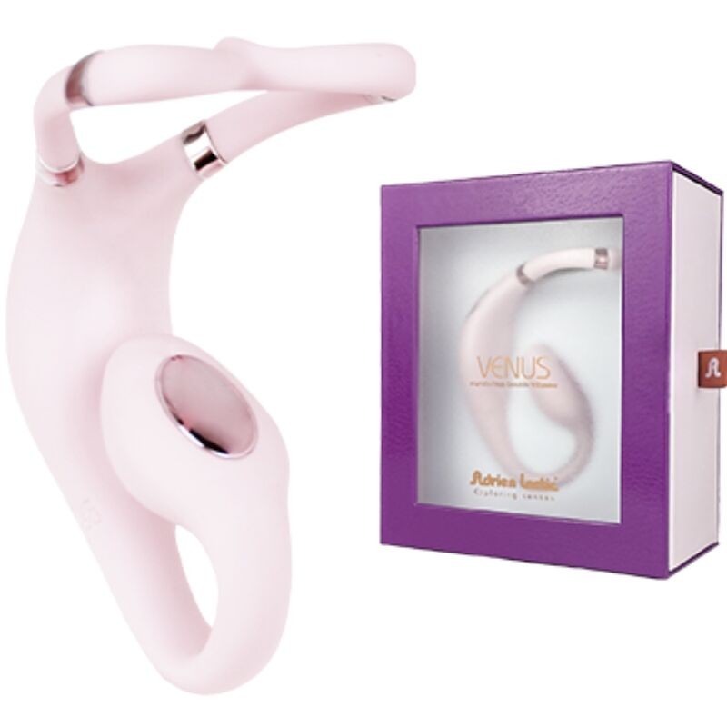 ADRIEN LASTIC - VENUS DOUBLE CLITORIS & G-SPOT STIMULATOR FREE APP PINK ADRIEN LASTIC - 11