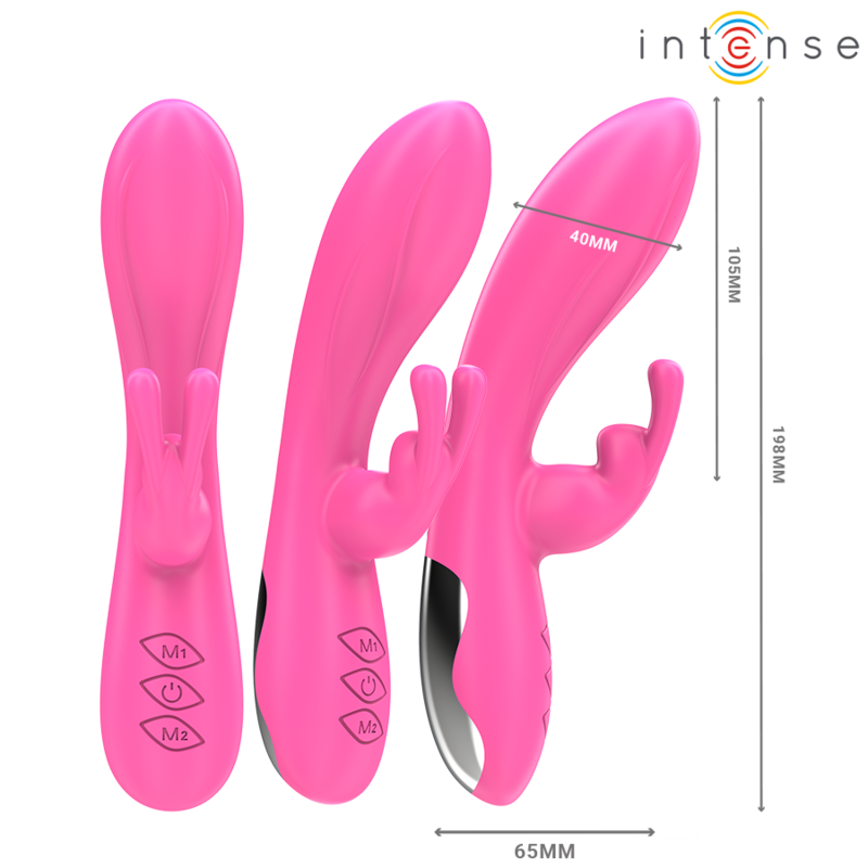 INTENSE - RANDALL RABBIT VIBRATOR 10 VIBRATIONS PINK INTENSE FUN - 2