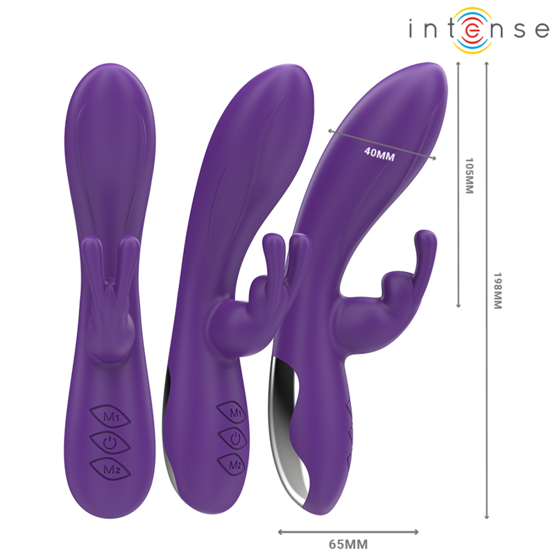 INTENSE - RANDALL RABBIT VIBRATOR 10 VIBRATIONS PURPLE INTENSE FUN - 2