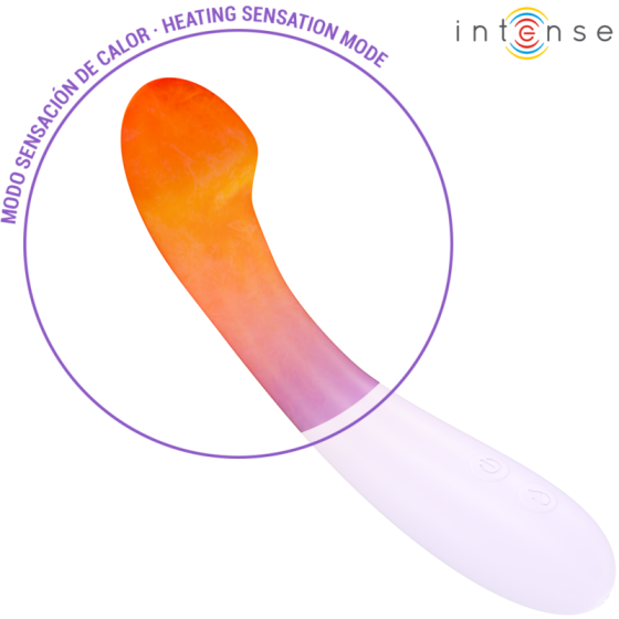 INTENSE - BECKY VIBRATOR 19 CM HEATABLE 7 VIBRATIONS PURPLE INTENSE FUN - 3