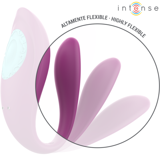 INTENSE - ANNIE U-SHAPED VIBRATOR AND STIMULATOR PURPLE REMOTE CONTROL INTENSE COUPLES TOYS - 5