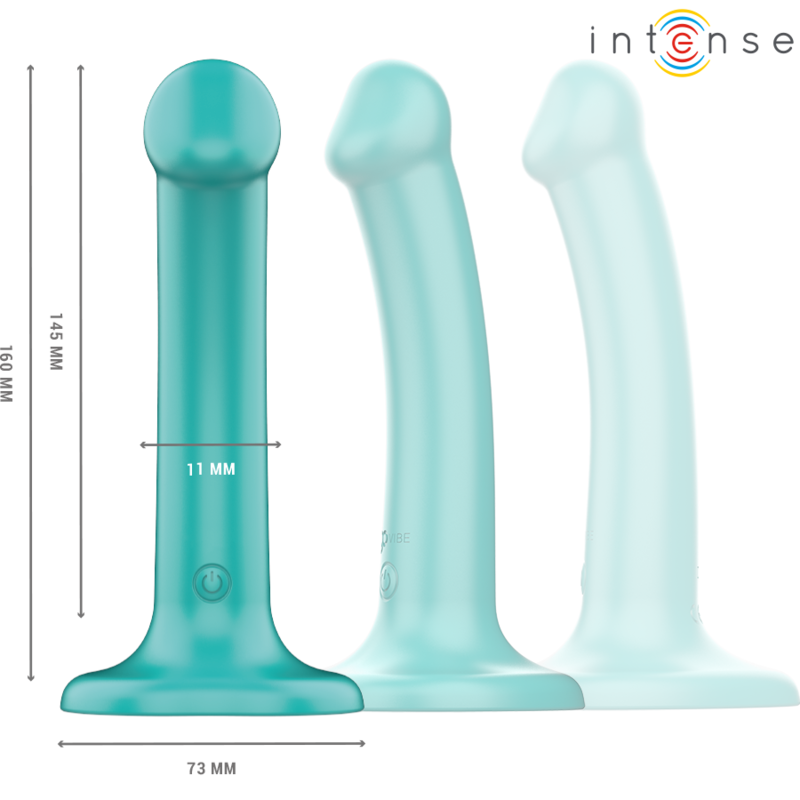 INTENSE - KATIE VIBRATOR WITH SUCTION CUP 10 VIBRATIONS BLUE REMOTE CONTROL INTENSE FUN - 6