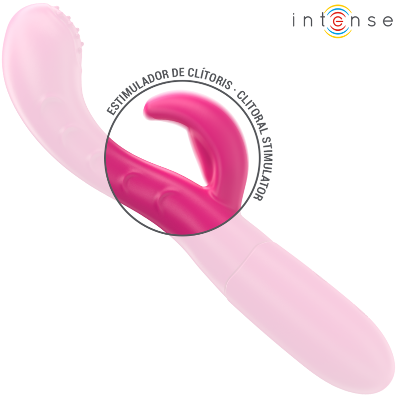 INTENSE - AMARA VIBRATOR WITH STIMULATING TONGUE 10 VIBRATIONS PINK INTENSE FUN - 5