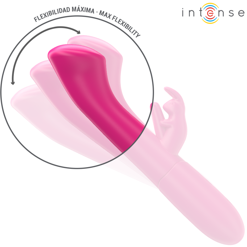 INTENSE - JULIETA RABBIT VIBRATOR 18.6 CM 10 VIBRATIONS PINK INTENSE FUN - 4