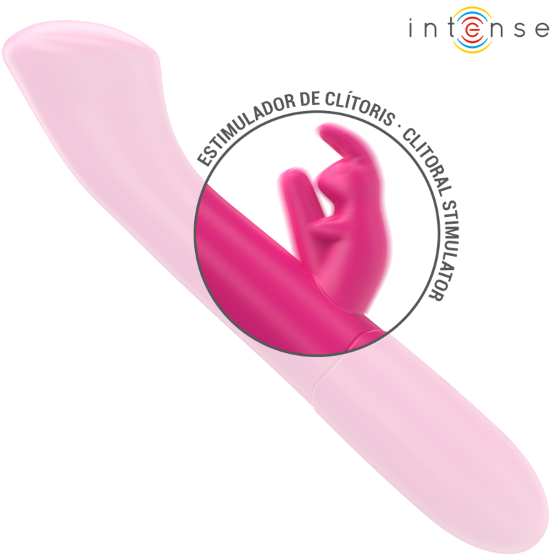 INTENSE - JULIETA RABBIT VIBRATOR 18.6 CM 10 VIBRATIONS PINK INTENSE FUN - 5