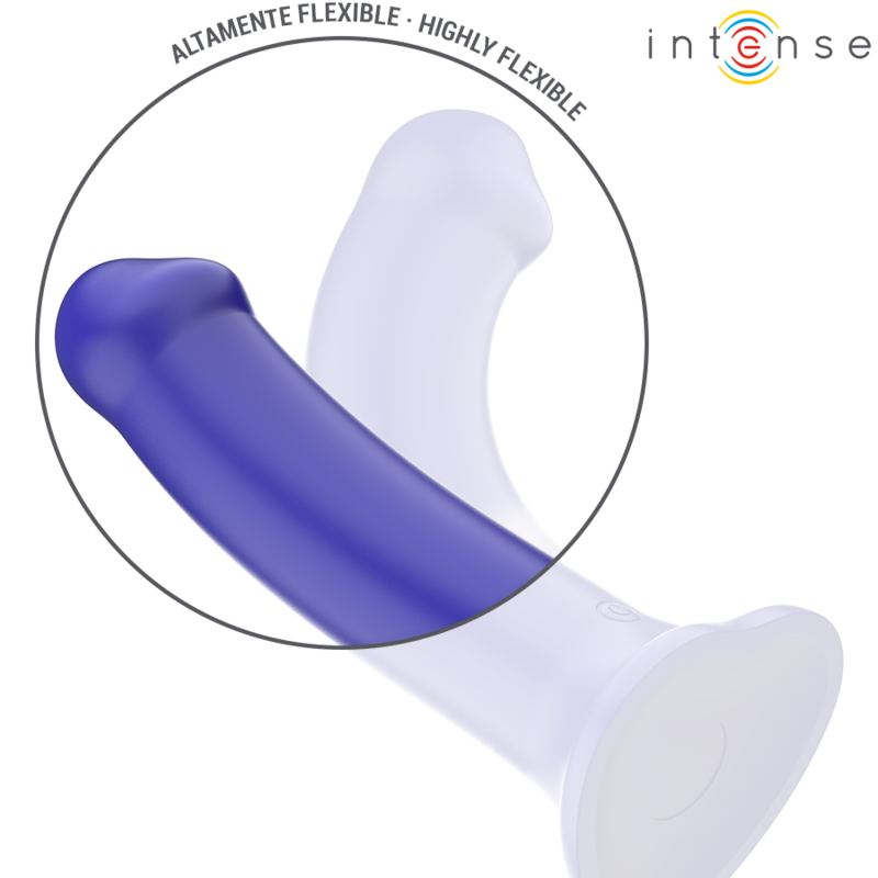 INTENSE - VICTORIA VIBRATOR WITH SUCTION CUP 10 VIBRATIONS DARK BLUE REMOTE CONTROL INTENSE FUN - 5