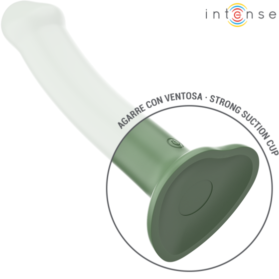 INTENSE - BECCA VIBRATOR WITH SUCTION CUP 10 VIBRATIONS GREEN REMOTE CONTROL INTENSE FUN - 4