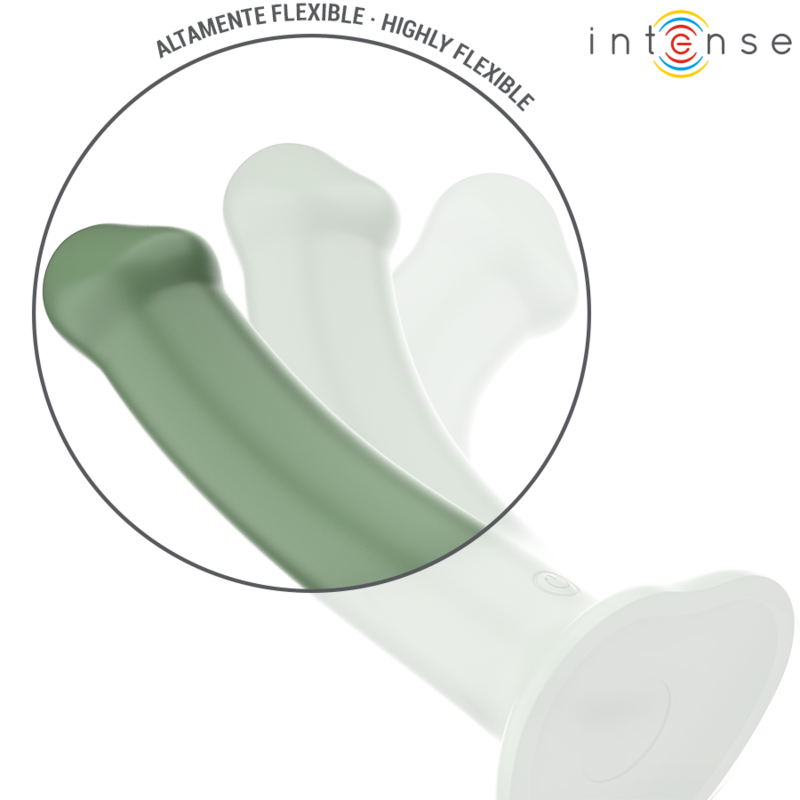 INTENSE - BECCA VIBRATOR WITH SUCTION CUP 10 VIBRATIONS GREEN REMOTE CONTROL INTENSE FUN - 5