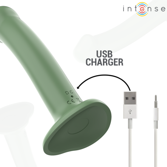 INTENSE - BECCA VIBRATOR WITH SUCTION CUP 10 VIBRATIONS GREEN REMOTE CONTROL INTENSE FUN - 6