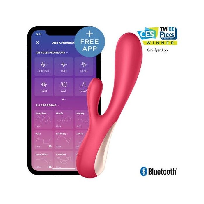 SATISFYER MONO FLEX RED WITH APP SATISFYER CONNECT - 1