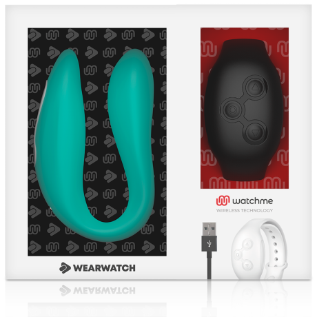 WEARWATCH DUAL PLEASURE  WIRELESS TECHNOLOGY WATCHME AQUAMARINE / JET BLACK WEARWATCH - 6