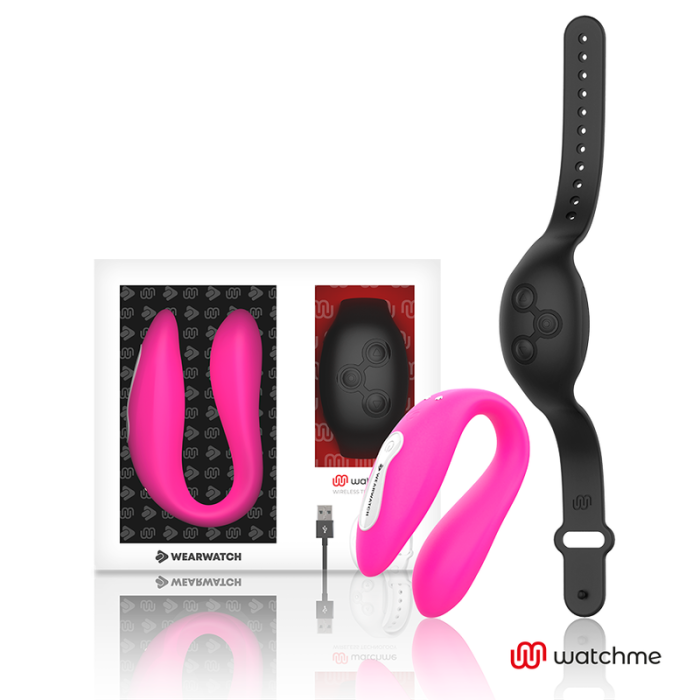 WEARWATCH DUAL PLEASURE  WIRELESS TECHNOLOGY WATCHME FUCHSIA / JET BLACK WEARWATCH - 2