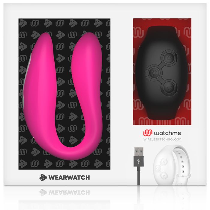 WEARWATCH DUAL PLEASURE  WIRELESS TECHNOLOGY WATCHME FUCHSIA / JET BLACK WEARWATCH - 7