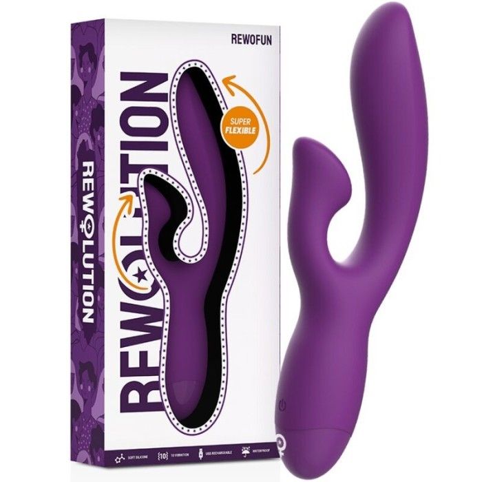 REWOLUTION REWOFUN FLEXIBLE VIBRATOR WITH RABBIT REWOLUTION - 3