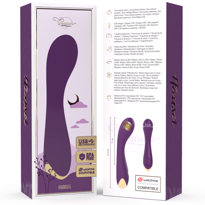 TREASURE HANSEL G-SPOT VIBRATOR WATCHME WIRELESS TECHNOLOGY COMPATIBLE TREASURE - 7